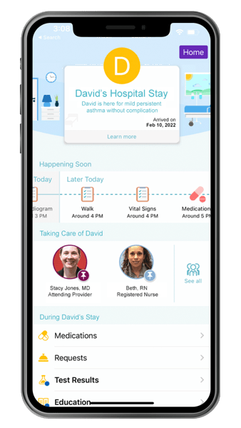 Access Bedside information on the Children’s Health app
